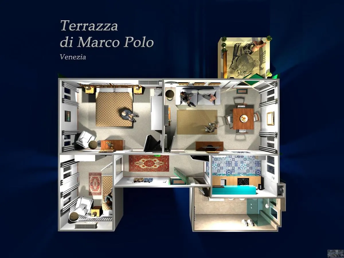 Ca' Terrazza Di Marco Polo Apartment Venice 0*,